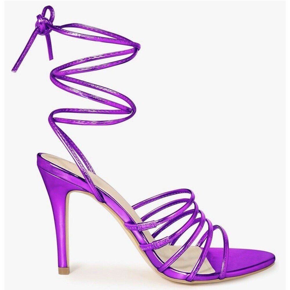 Allegra K Women’s Lace Up Strappy Stiletto Heel Sandals Size 7.5 NEW